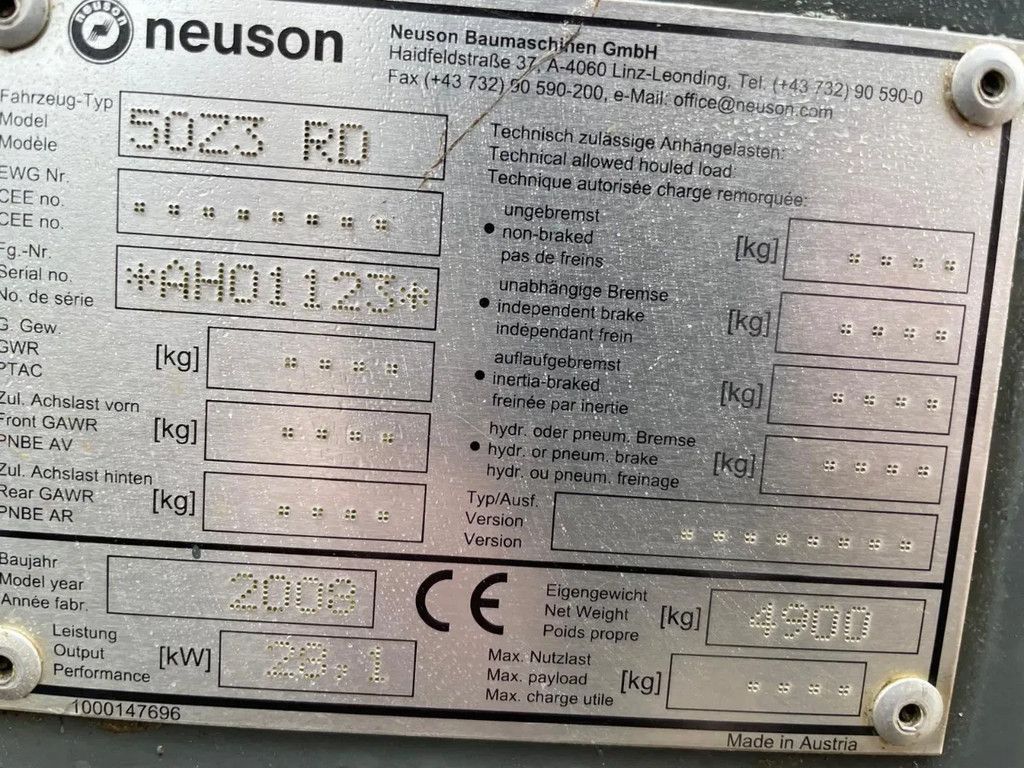 Neuson 50Z 3 Graafmachine