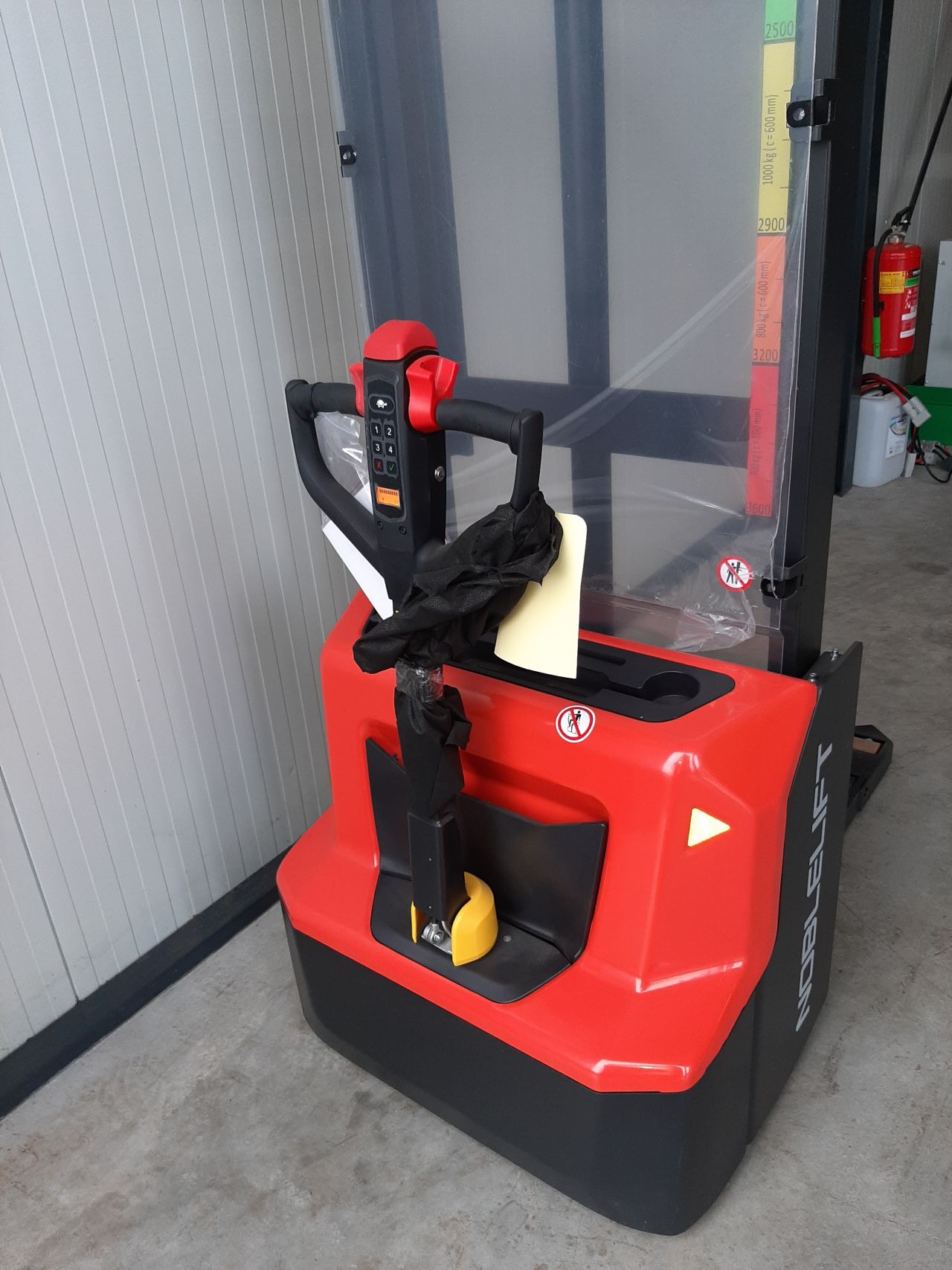 Elektrische stapelaar 3600 mm 1200 kg initiële heffing