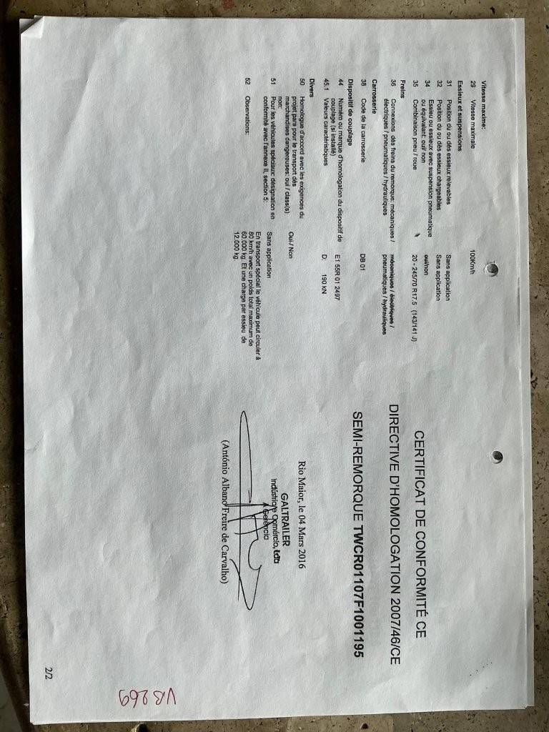 Tieflader Galtrailer PMR5 TC 10.5 2016