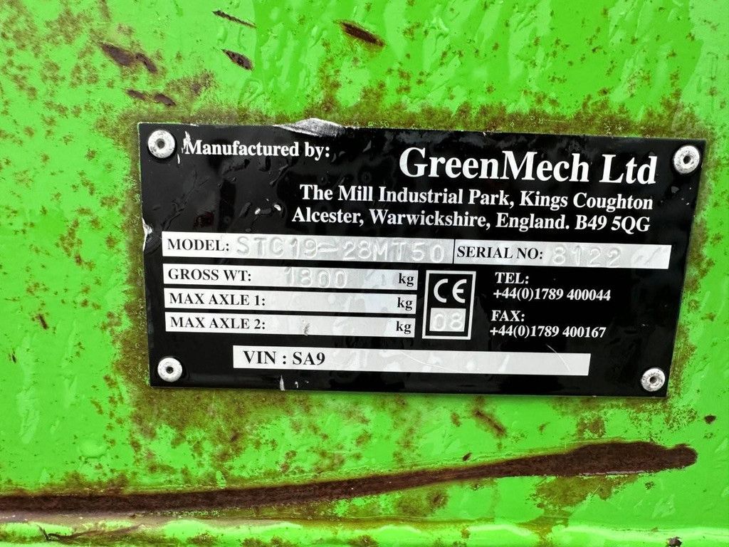 Greenmech STC19 28MT50 Diesel Forage Harvester
