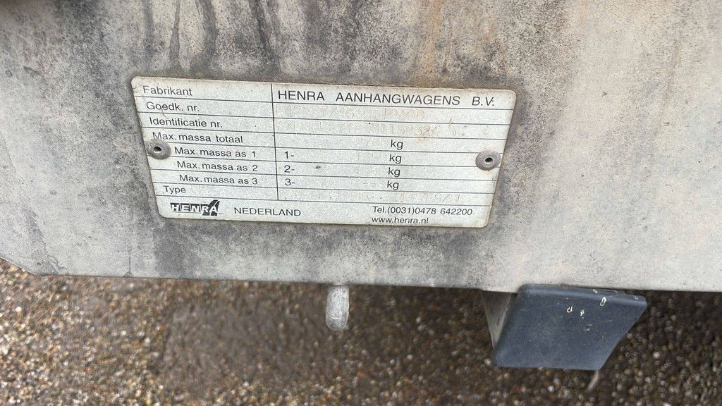 Platform Trailer Henra PL2 502x201cm 1920kg 2013