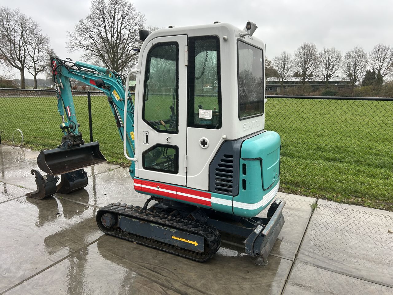 Mooie complete set! Sunward minigraver met aanhanger