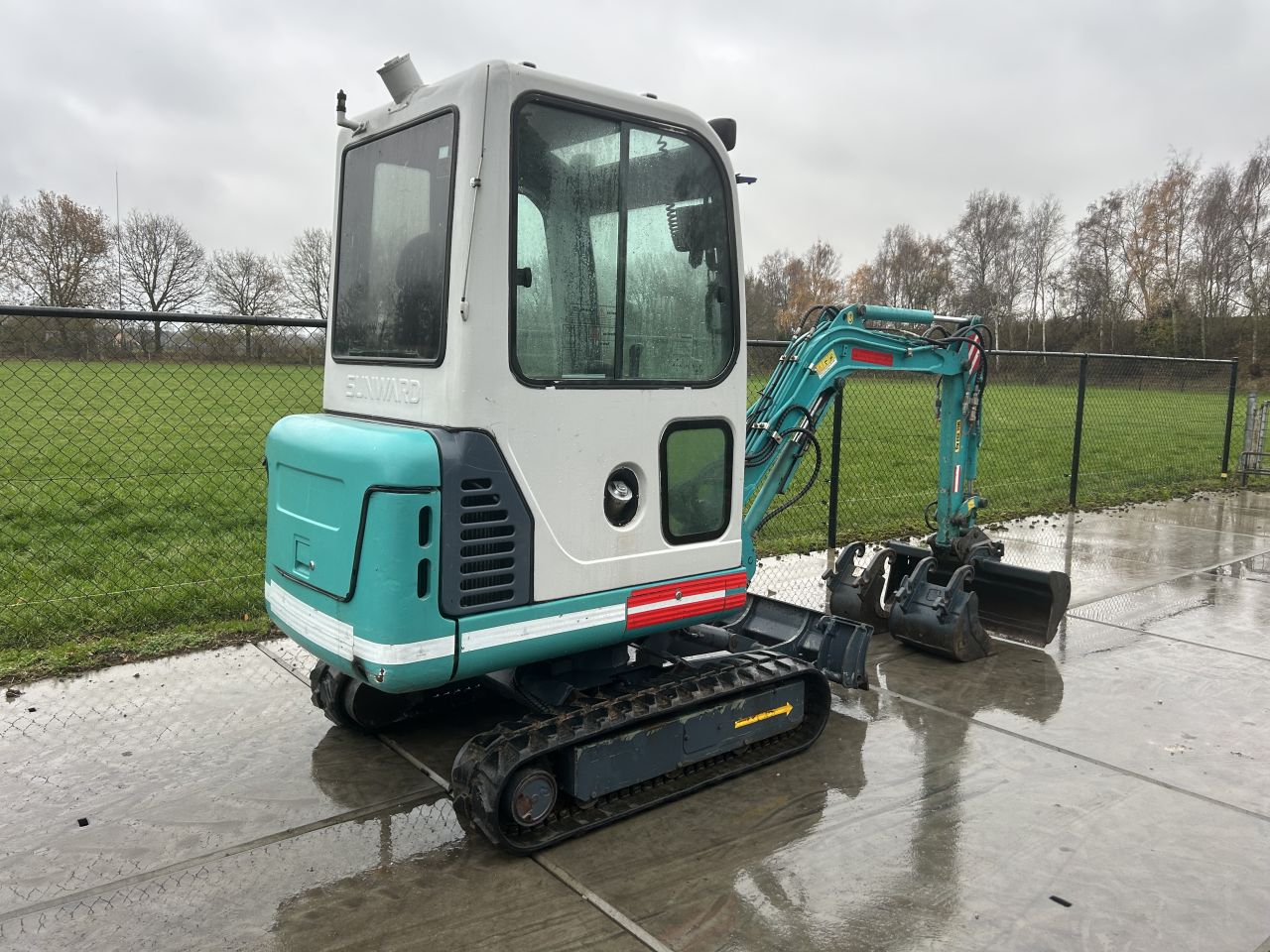 Mooie complete set! Sunward minigraver met aanhanger