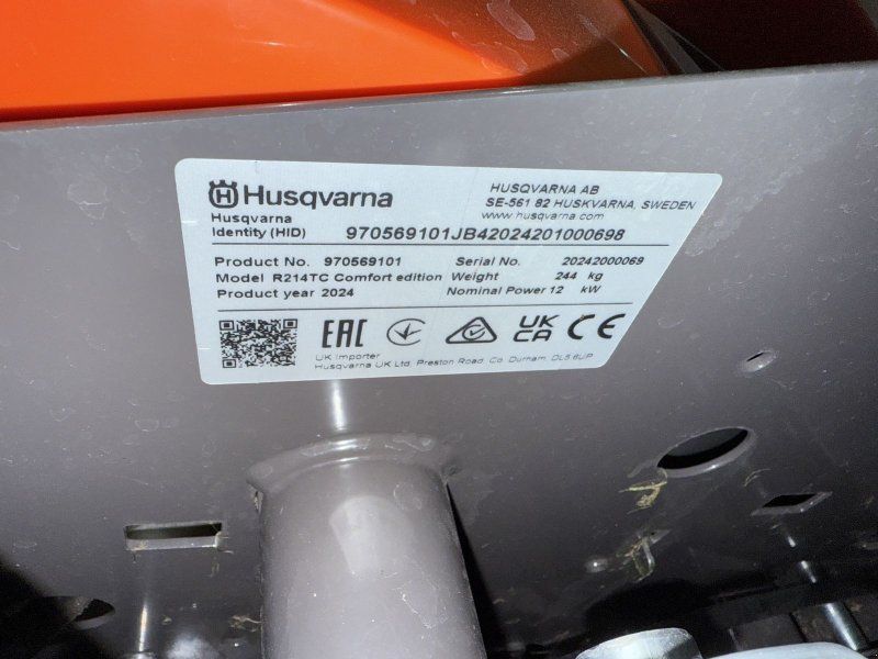 Husqvarna Rider 214 TC Comfort edition