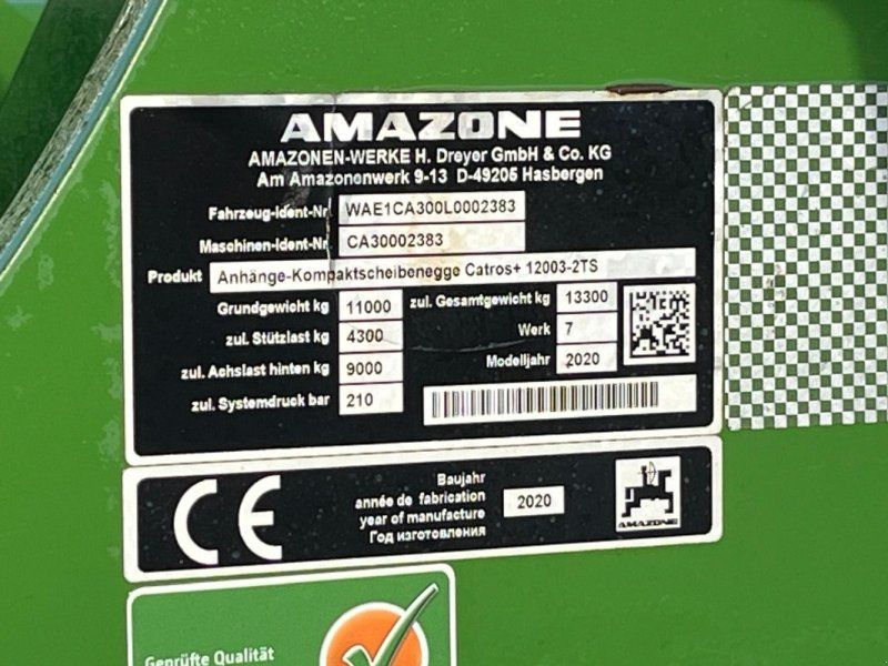 Amazone Catros+ 12003-2TS