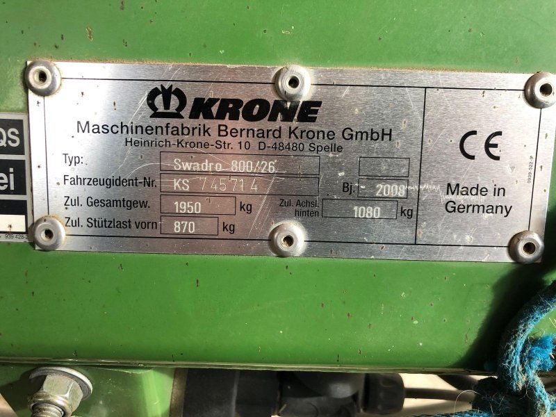 Krone Swadro 800/26