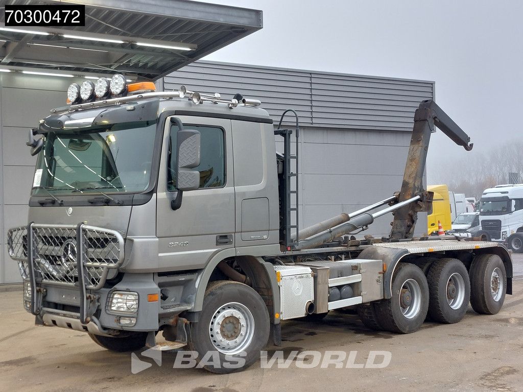 Mercedes Actros Actros 3248 8X4 HIAB XR24SL59 Multilift Lift+steering Axle Big-Axle AUtomatic Euro 5