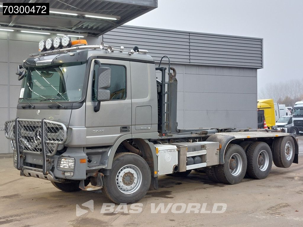 Mercedes Actros Actros 3248 8X4 HIAB XR24SL59 Multilift Lift+steering Axle Big-Axle AUtomatic Euro 5