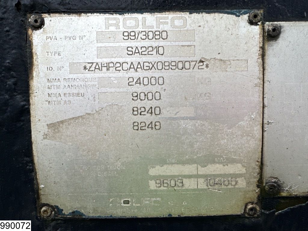 Rolfo Autotransport SA2210, Hydraulics, Pump