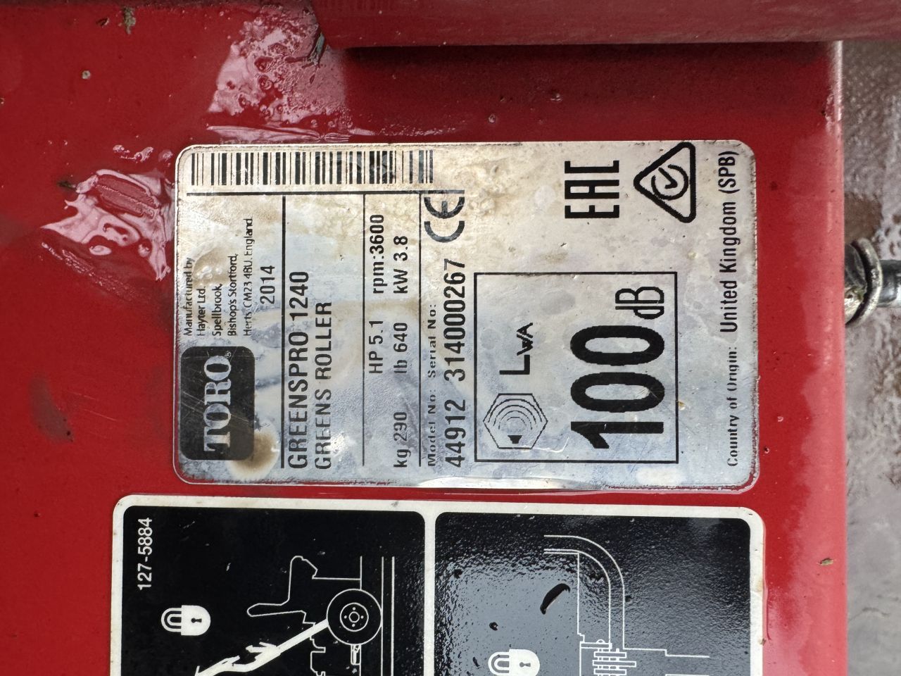 Toro Greeenspro 1240 Wiesenwalze