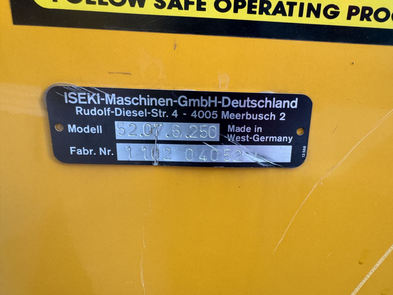 Iseki Shatter Master Beluchter