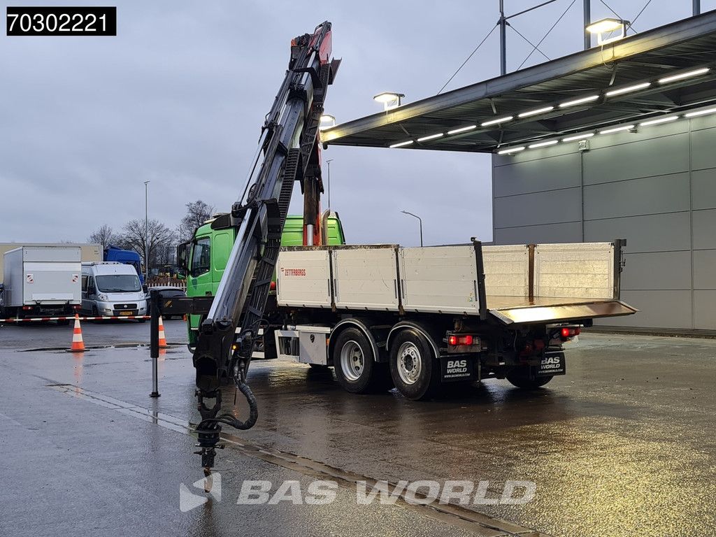 Volvo FM FM 340 6X2 Palfinger PK23002 Crane 10m3 3-way tipper Lift+steering axle Euro 5
