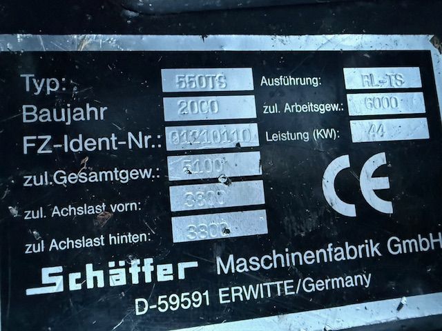 Schaffer 550T Telescoop Shovel Verreiker Telelader