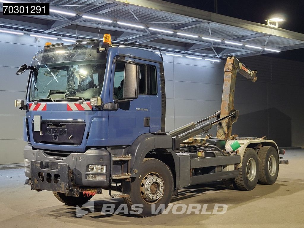MAN TGS 26.400 6X4 Hiab XR21S56 Containersystem Automatic Euro 5