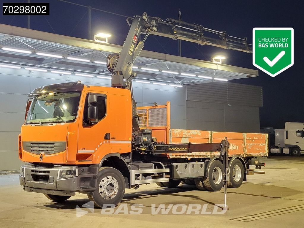 Renault Lander Premium 430 6X4 211 EP-4 HIDUO Kran Crane Automatic Airco Euro 5