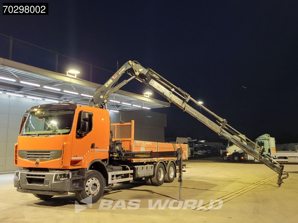 Renault Lander Premium 430 6X4 211 EP-4 HIDUO Kran Crane Automatic Airco Euro 5