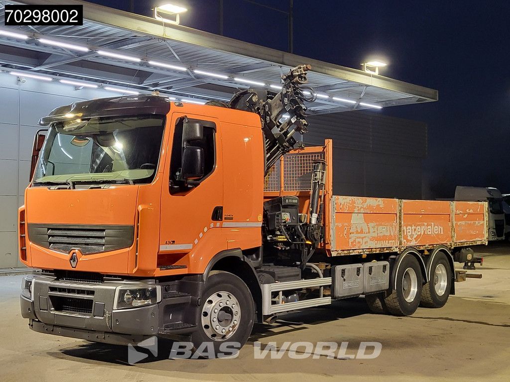 Renault Lander Premium 430 6X4 211 EP-4 HIDUO Kran Crane Automatic Airco Euro 5