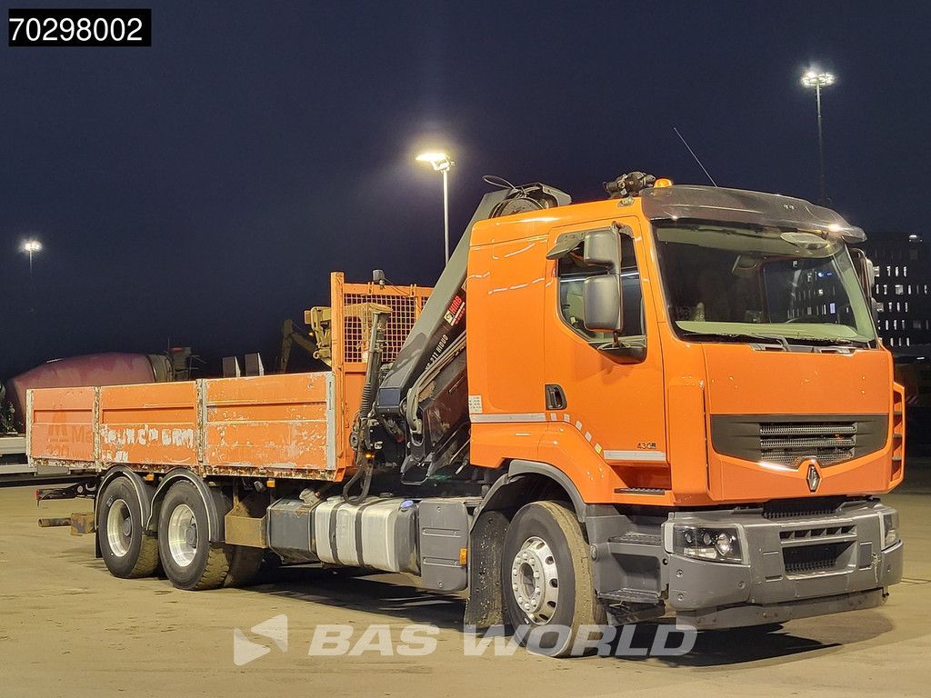 Renault Lander Premium 430 6X4 211 EP-4 HIDUO Kran Crane Automatic Airco Euro 5