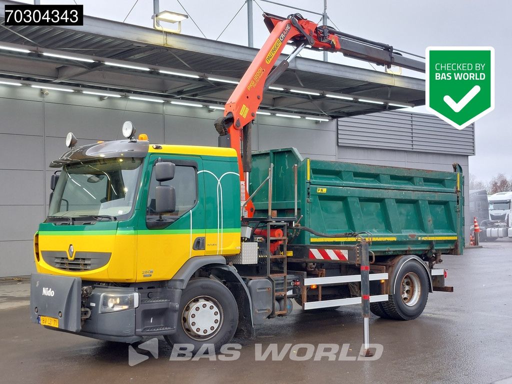 Renault D D 280 4X2 Palfinger 12t/m Crane Tipper Automatic Euro 5