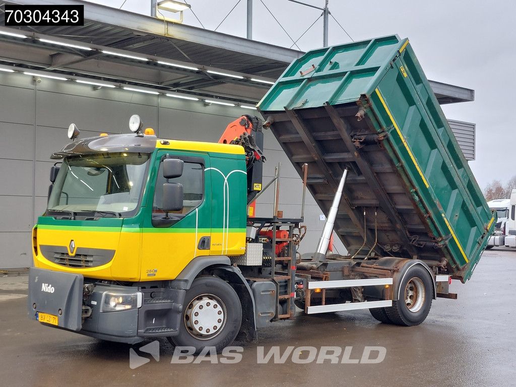 Renault D D 280 4X2 Palfinger 12t/m Crane Tipper Automatic Euro 5