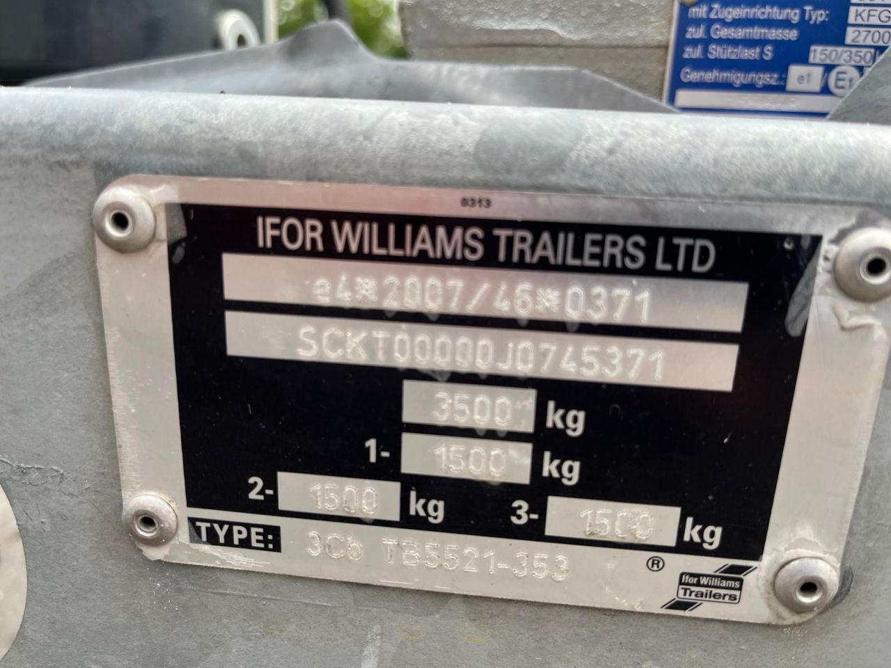 Ifor Williams 3asser 3500kg