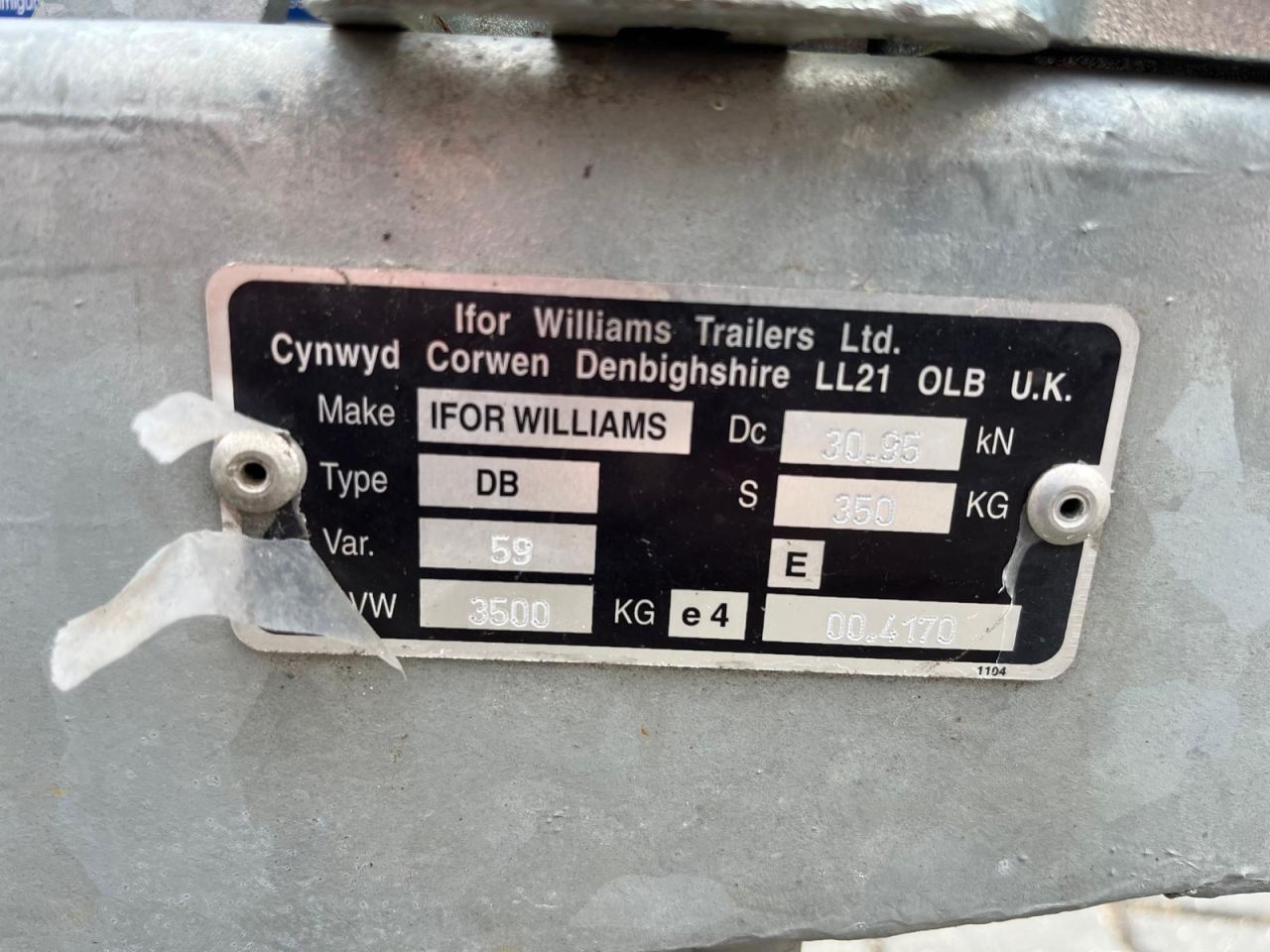 Ifor Williams 3asser 3500kg