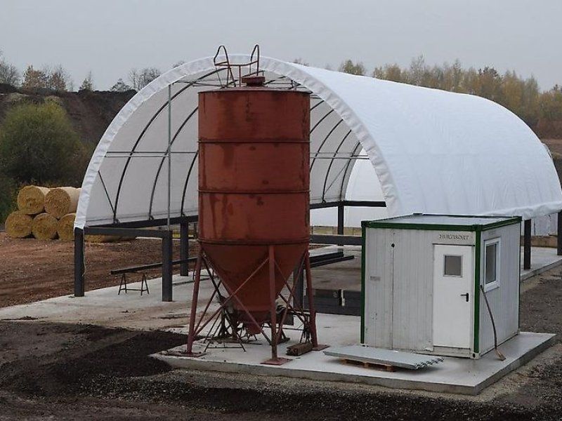 Rundbogenhalle Lagerzelt Bauzelt Agrarhalle 12x9m Statik