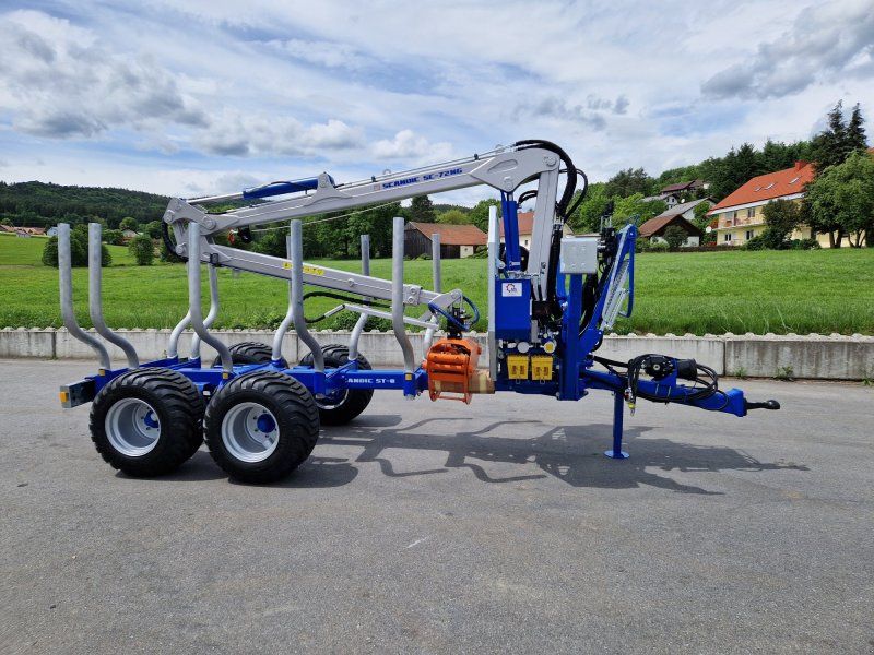 Scandic ST-8 10,5t 7,9m Kran 550kg Hubkraft Druckluft Untenanhängung