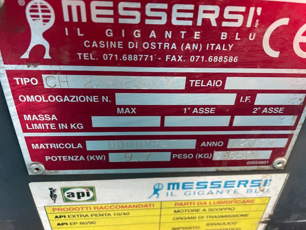 Messersi Rupsdumper CH 2-R Kubota diesel met schep