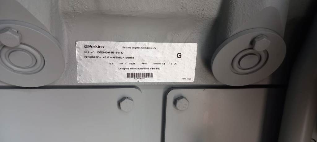 Perkins 4012-46TAG3A - 1.880 kVA Generator - DPX-19824-O
