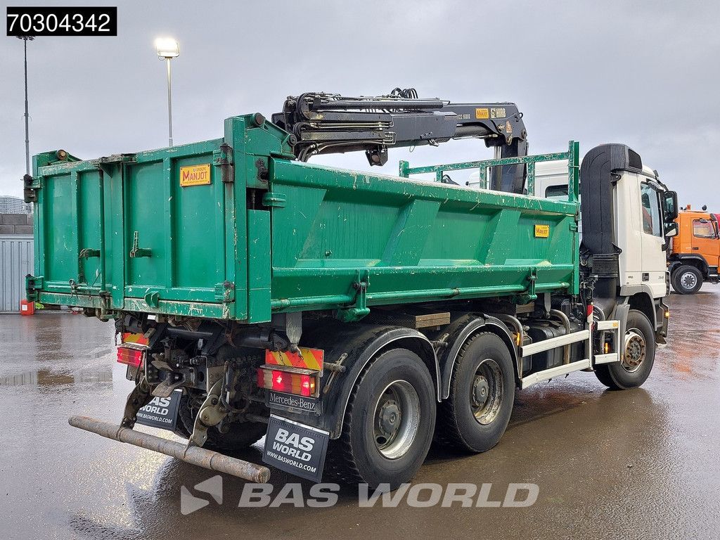 Mercedes Actros Actros 2646 6X4 HIAB 122 BS-2 HIDUO Crane Kran 3-way tipper Big-Axle Euro 5