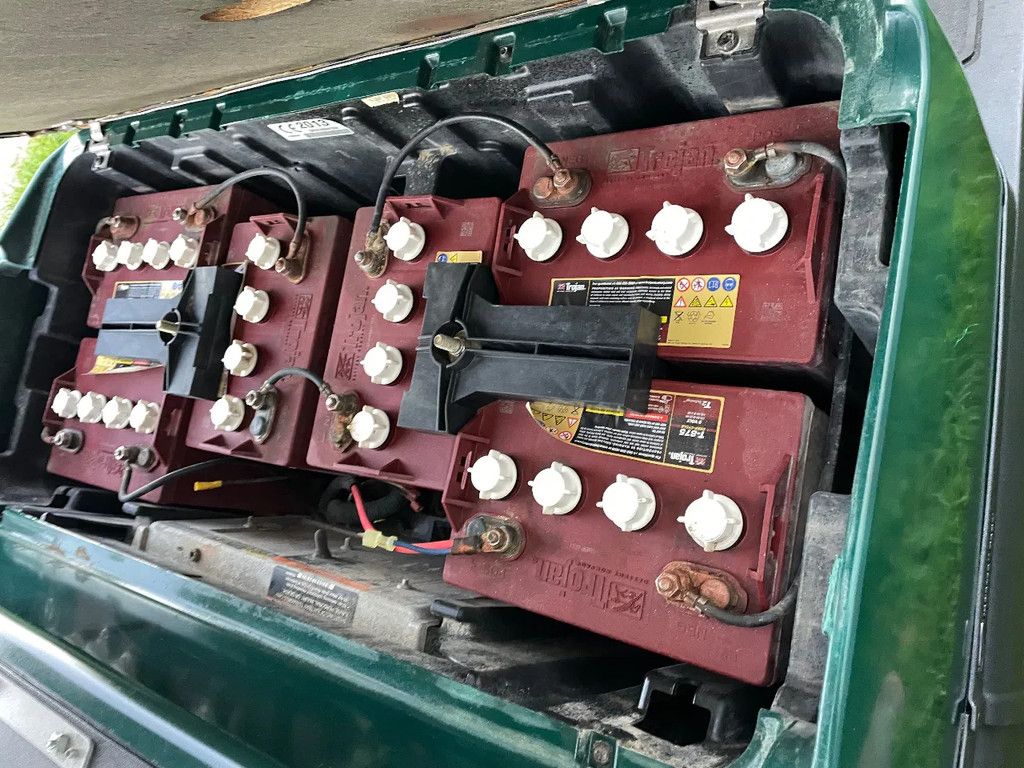 Clubcar Golfwagen 4 persoons trojan accu set