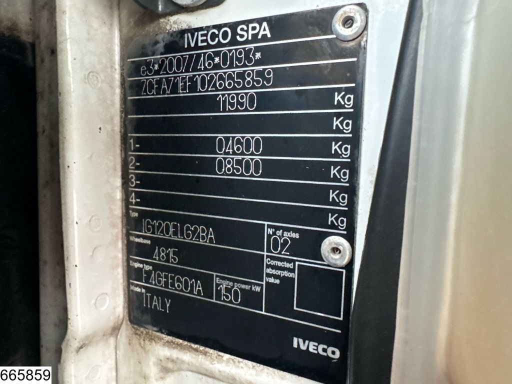 Iveco Eurocargo 120-210L CNG EURO 6, CNG,Palfinger, Telma, Manual transmission