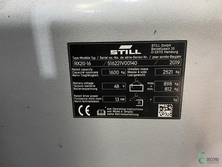 Heftrucks Elektrisch Still RX20-16 2019