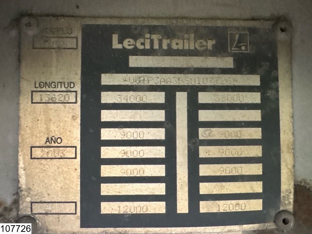 Lecitrailer Tautliner lift axle
