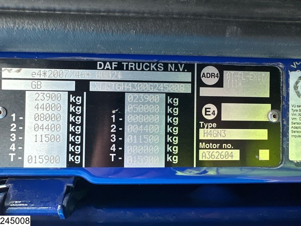 DAF XF 480 EURO 6, SSC, RHD, Hydraulics