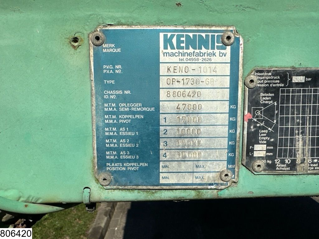 Kennis open laadbak 2x steering axle