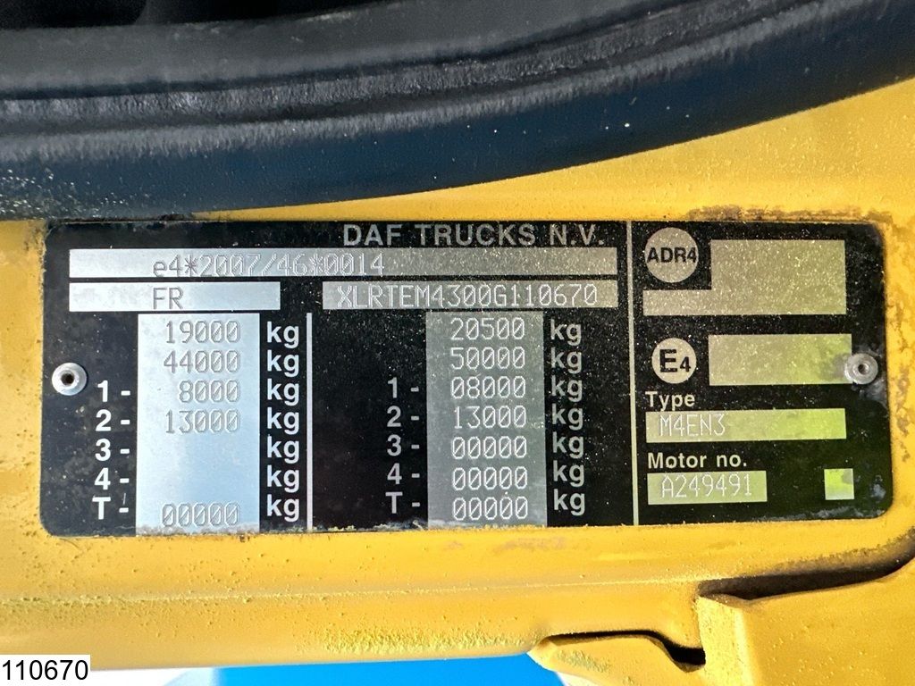 DAF CF 510 EURO 6, ACC, Hydraulic