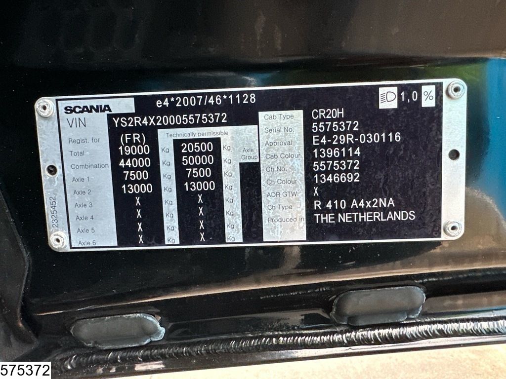 Scania R 410 EURO 6, LNG, Retarder