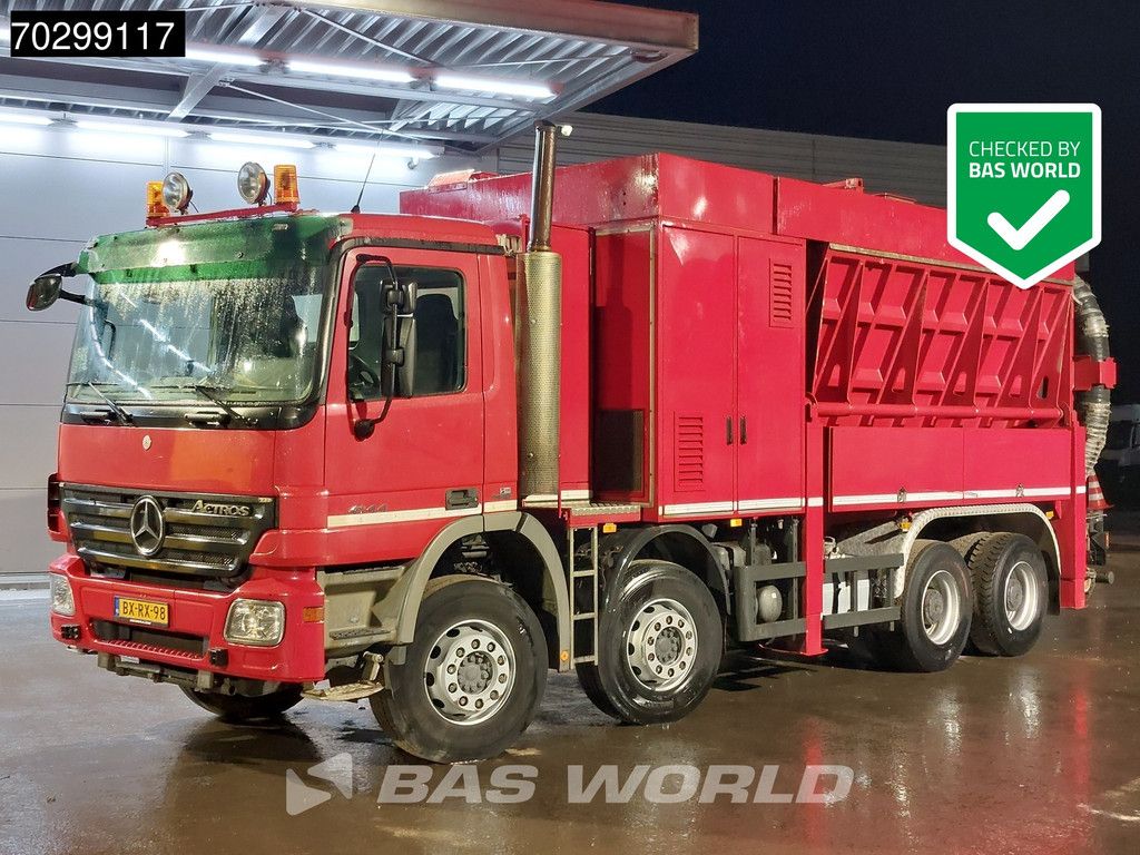 Mercedes Actros Actros 4144 8X4 10m3 RESCHWITZER ESE 32/10-DV-K Saugbagger Big-Axle Euro 5