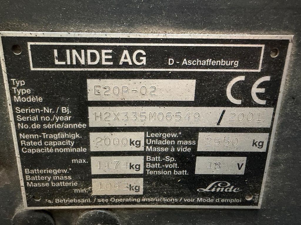 Linde E20P-02 MH16350
