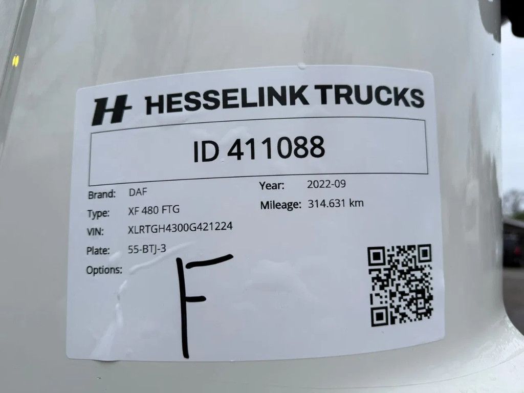 DAF XF 480 6X2 FTG SSC Super Space 327.844KM! PTO-Prep NL Truck APK 10-2026