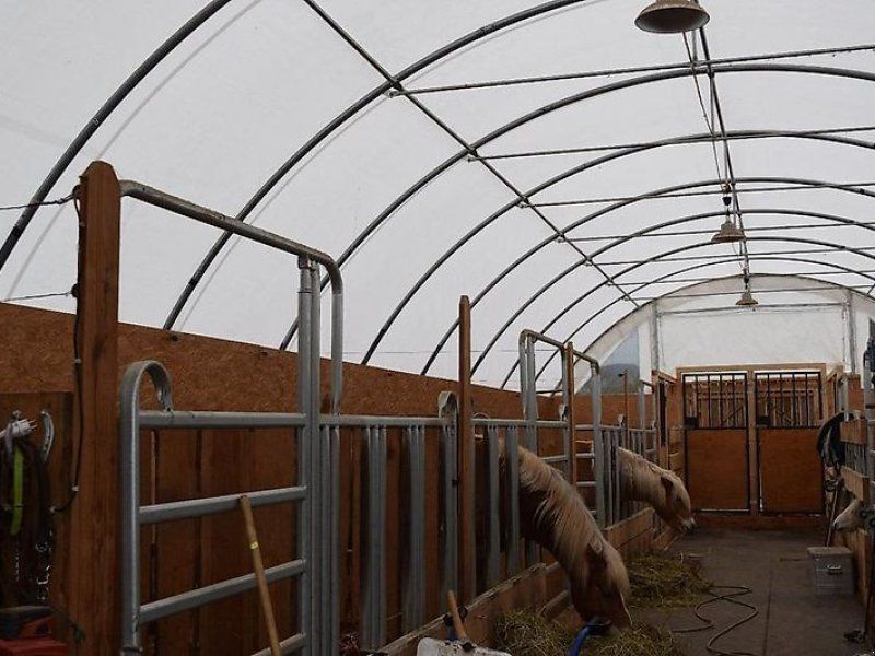 Tierunterstand Rundbogenhalle Lagerzelt Rundbogenzelt Agrarhalle