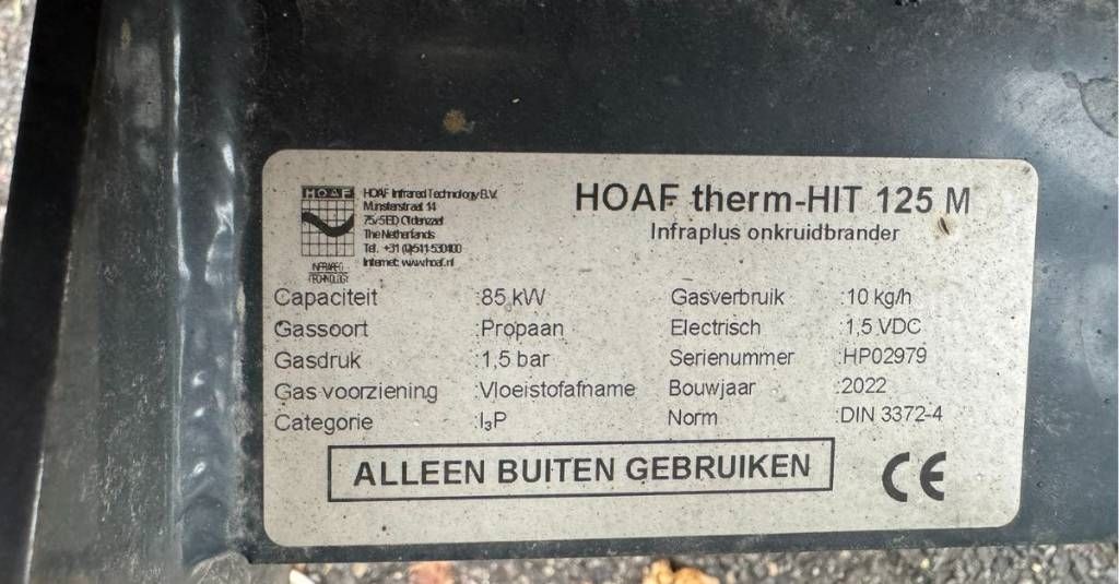 Hoaf 125M onkruidbrander