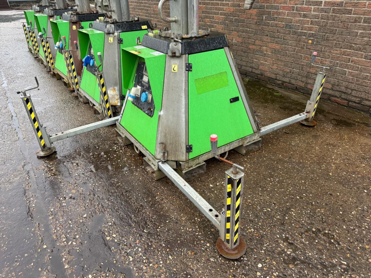 Mobiele verplaatsbare LED lichtmast 10 meter emissieloos