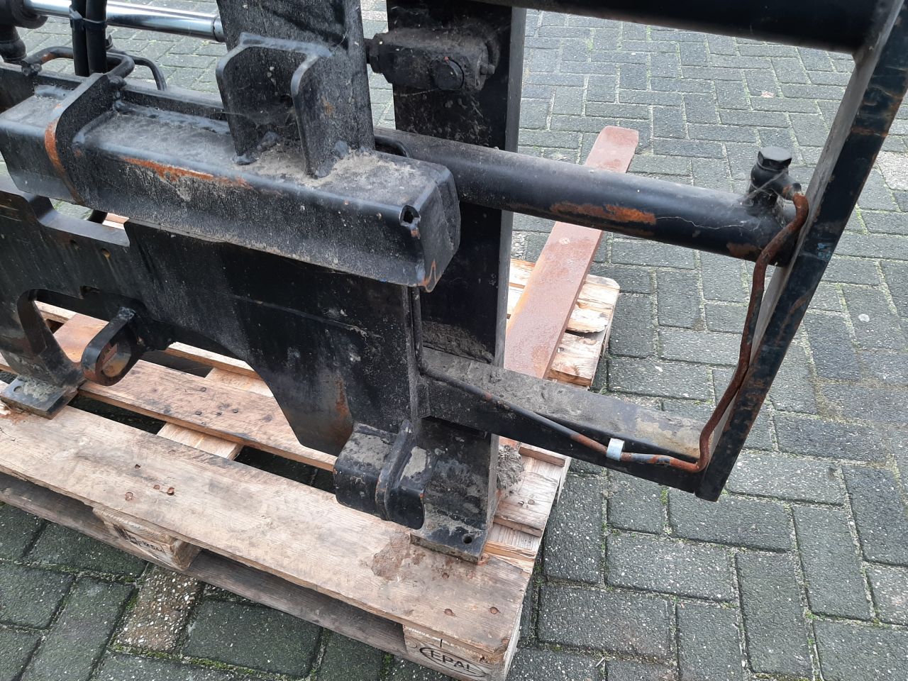 Palletvork verstelbaar voor Schäffer shovel / kniklader