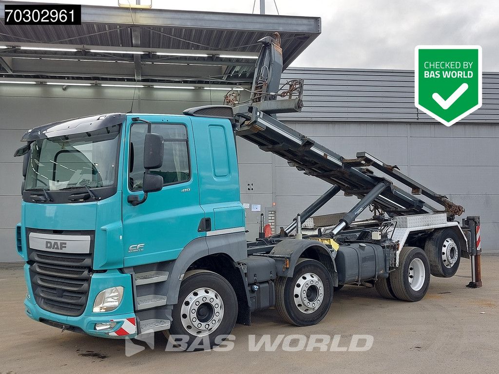 DAF CF CF 410 8X2 35tons Velsycon CL35.71 containersystem Lift+steering axle Euro 6