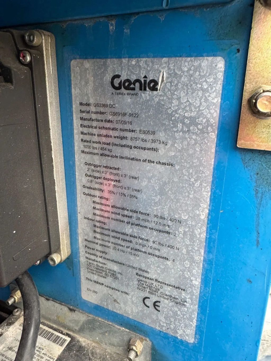 Genie GS3369DC Hoogwerker Schaarhoogwerker