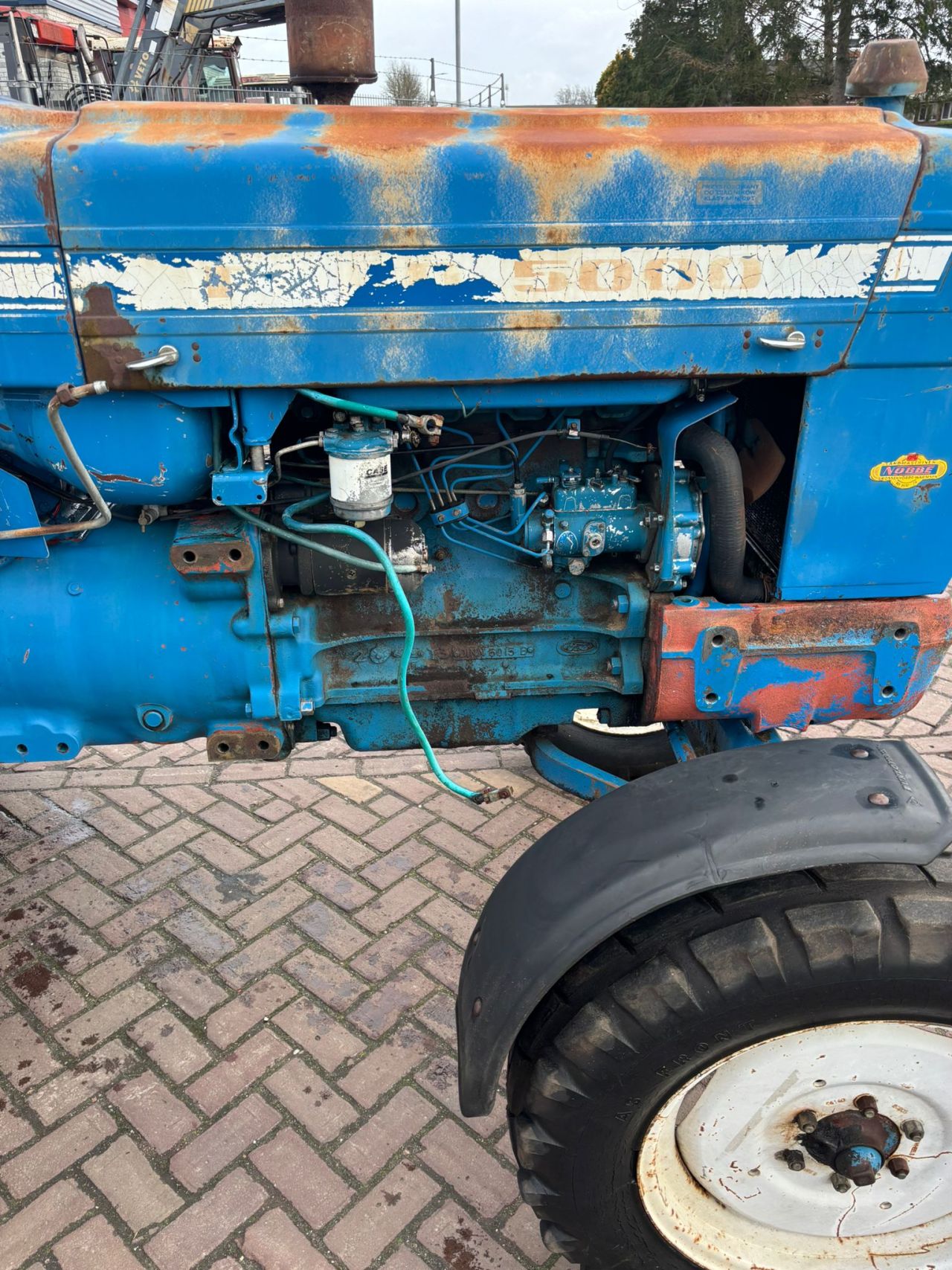Ford 5000 met vastzittende motor