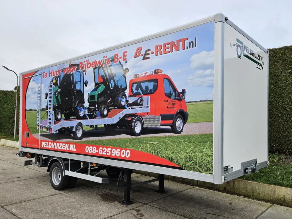 Veldhuizen 5,0-tons Gesloten oplegger 6,5 m.